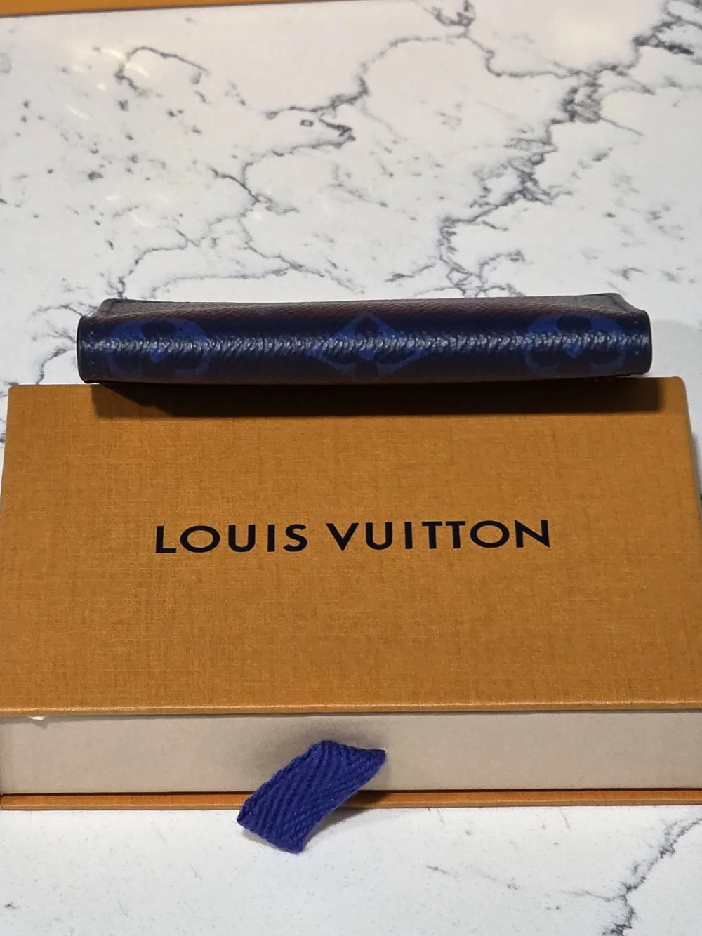 Louis Vuitton Cobal Taigarama Monogram Card Holder-GIFTABLE